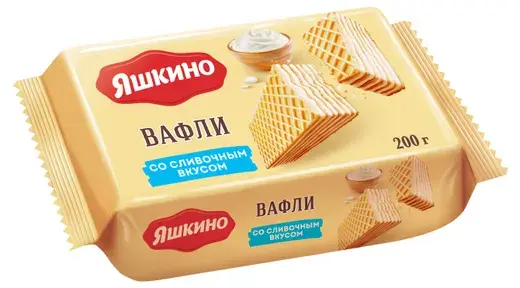 Вафли Яшкино Сливочные 200г
